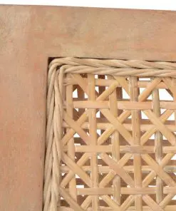 vidaXL Dining Chairs 2 pcs Rattan and Solid Mango Wood