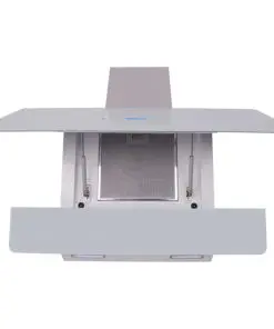 vidaXL Range Hood with Touch Display White 900 mm