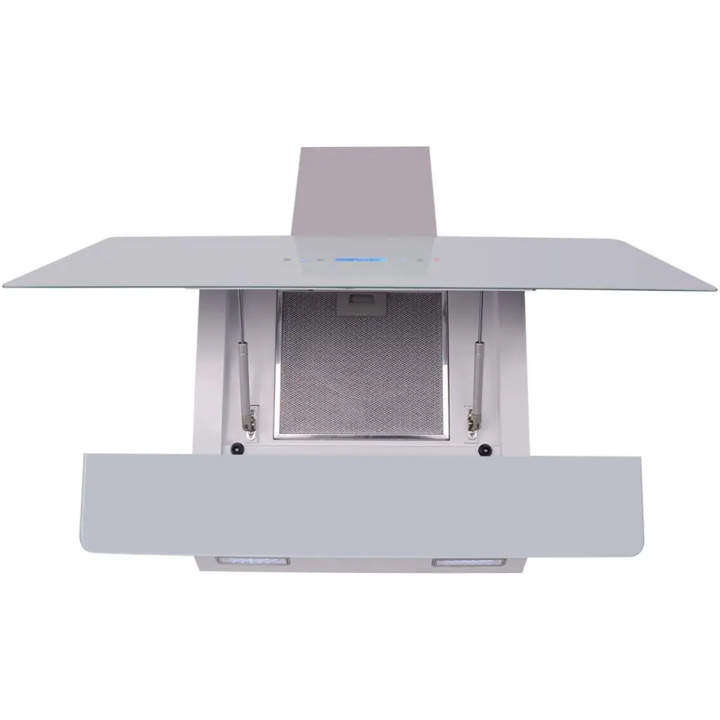 vidaXL Range Hood with Touch Display White 900 mm