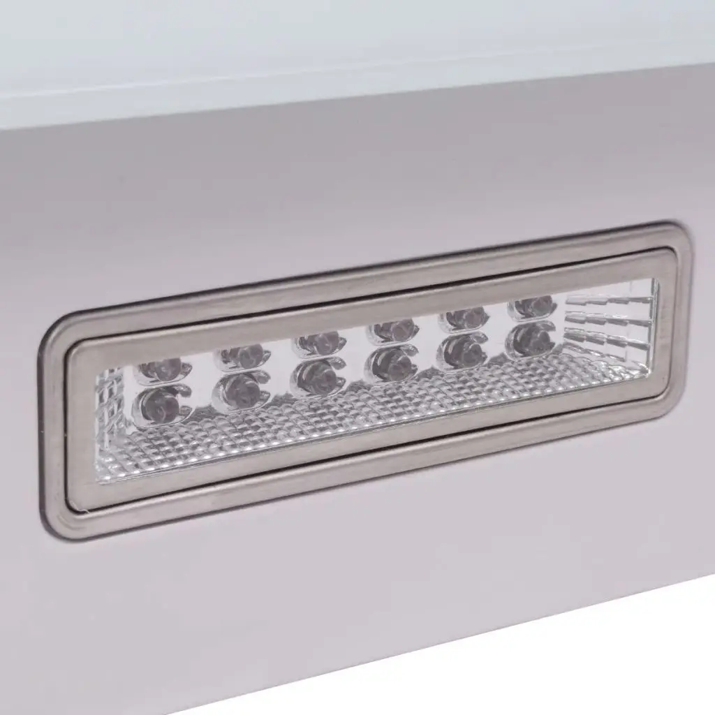 vidaXL Range Hood with Touch Display White 900 mm