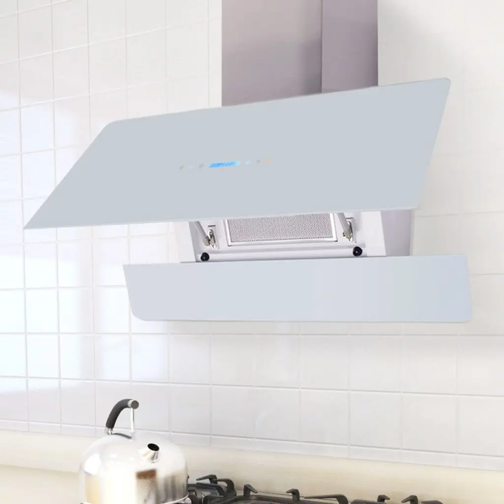 vidaXL Range Hood with Touch Display White 900 mm