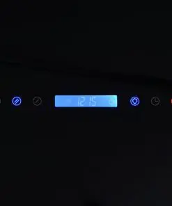 vidaXL Range Hood with Touch Display Black 900 mm