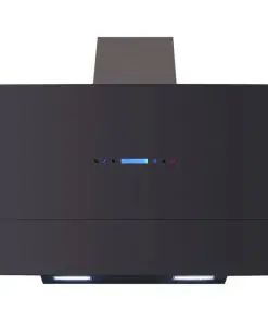 vidaXL Range Hood with Touch Display Black 900 mm