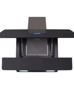 vidaXL Range Hood with Touch Display Black 900 mm