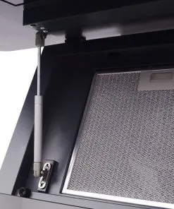 vidaXL Range Hood with Touch Display Black 900 mm