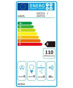 vidaXL Range Hood with Touch Display Black 900 mm