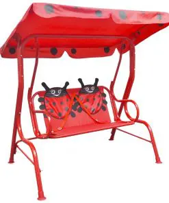 vidaXL Kids Swing Seat Red