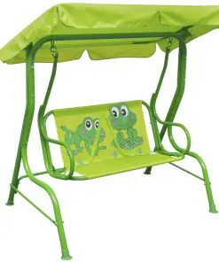 vidaXL Kids Swing Seat Green