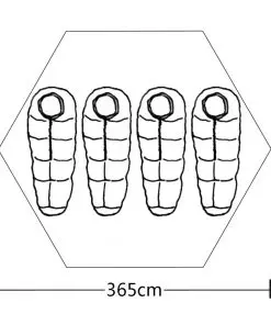 vidaXL 4-person Tent Blue