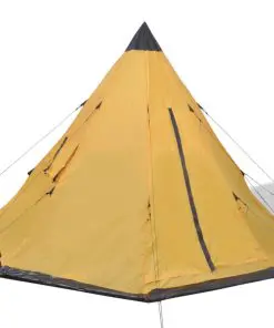 vidaXL 4-person Tent Yellow