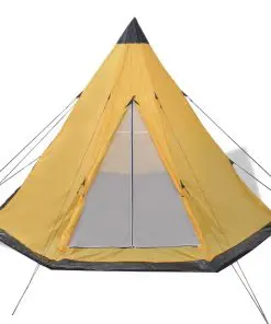 vidaXL 4-person Tent Yellow
