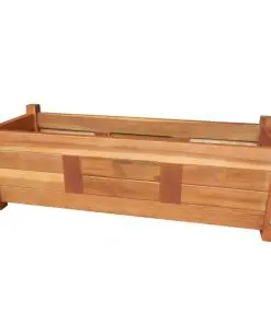 vidaXL Garden Planter Acacia Wood 76×27.6×25 cm