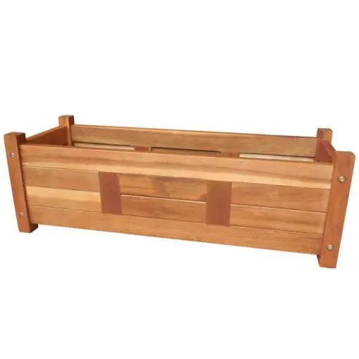 vidaXL Garden Planter Acacia Wood 76×27.6×25 cm