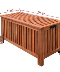 vidaXL Garden Storage Box 118x52x58 cm Wood