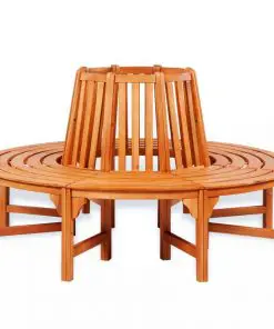 vidaXL Tree Bench Ø 160 cm Wood