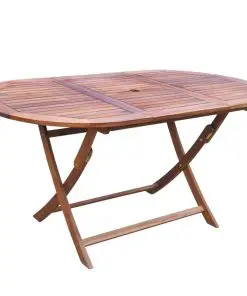 vidaXL 7 Piece Outdoor Dining Set Solid Acacia Wood