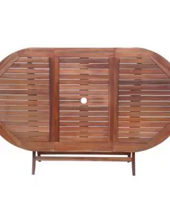 vidaXL 7 Piece Outdoor Dining Set Solid Acacia Wood