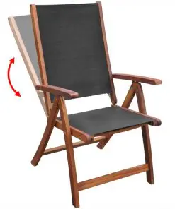 vidaXL 7 Piece Outdoor Dining Set Solid Acacia Wood