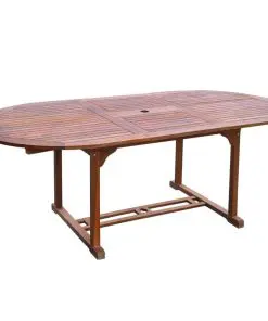 vidaXL 7 Piece Outdoor Dining Set Solid Acacia Wood