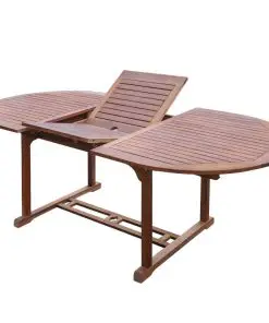 vidaXL 7 Piece Outdoor Dining Set Solid Acacia Wood