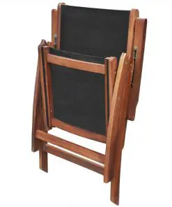 vidaXL 7 Piece Outdoor Dining Set Solid Acacia Wood