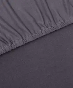 vidaXL Stretch Couch Slipcover Anthracite Polyester Jersey