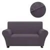 vidaXL Stretch Couch Slipcover Anthracite Polyester Jersey