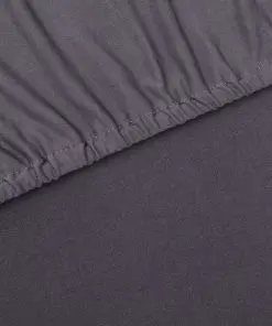 vidaXL Stretch Couch Slipcover Anthracite Polyester Jersey