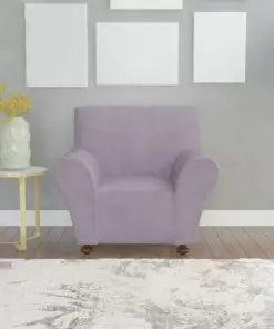 vidaXL Stretch Couch Slipcover Grey Polyester Jersey