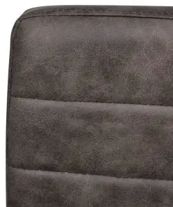 vidaXL Dining Chairs 4 pcs Brown Faux Leather