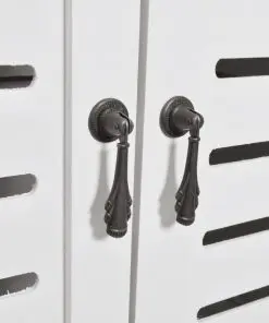 vidaXL Bathroom Cabinet Albuquerque Wood White 46x24x117.5 cm