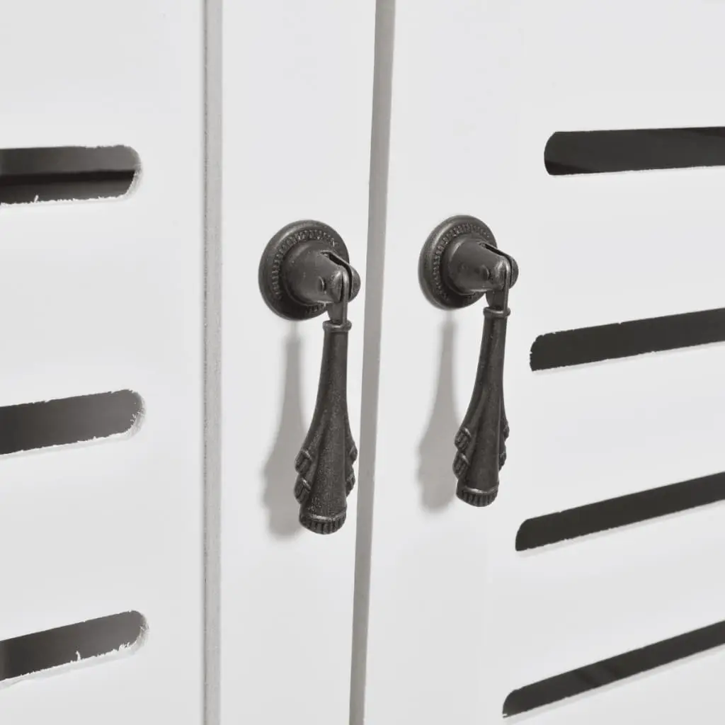 vidaXL Bathroom Cabinet Albuquerque Wood White 46x24x117.5 cm