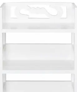 vidaXL Bathroom Cabinet Albuquerque Wood White 46x24x117.5 cm