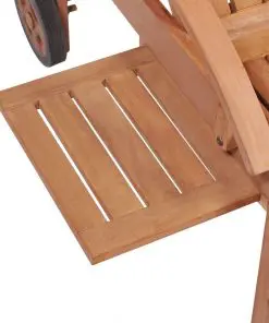 vidaXL Sun Lounger Solid Teak Wood