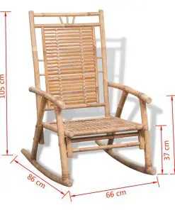 vidaXL Rocking Chair Bamboo