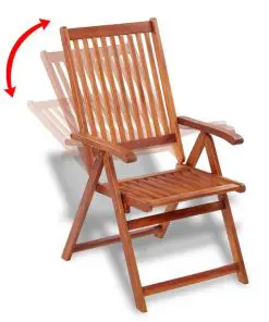 vidaXL 7 Piece Outdoor Dining Set Solid Acacia Wood