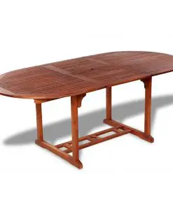 vidaXL 7 Piece Outdoor Dining Set Solid Acacia Wood