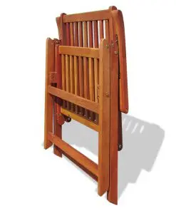 vidaXL 7 Piece Outdoor Dining Set Solid Acacia Wood