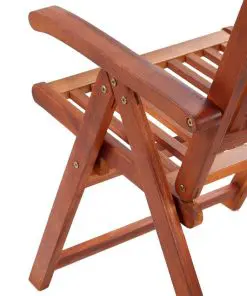 vidaXL 7 Piece Outdoor Dining Set Solid Acacia Wood
