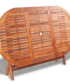 vidaXL Garden Table 160x85x75 cm Solid Acacia Wood
