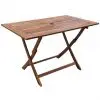 vidaXL Garden Table 120x70x75 cm Solid Acacia Wood
