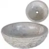 vidaXL Basin Marble 40 cm Cream vidaXL Basin Marble 40 cm Cream
