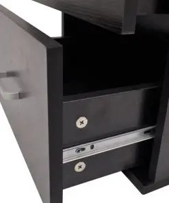 vidaXL Nine Piece Bathroom Furniture and Basin Set Black