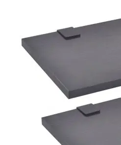 vidaXL Nine Piece Bathroom Furniture and Basin Set Black