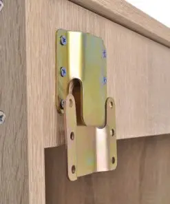 vidaXL Nine Piece Bathroom Furniture and Basin Set Beige