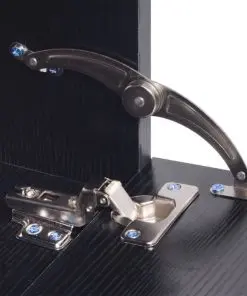 vidaXL Eight Piece Bathroom Furniture and Basin Set Black