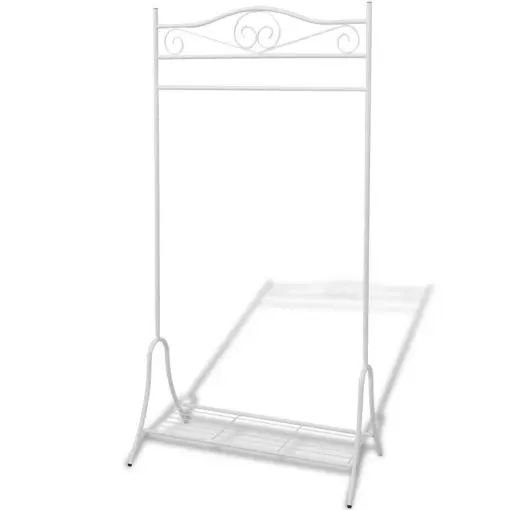 vidaXL Clothing Rack White Steel