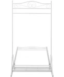 vidaXL Clothing Rack White Steel