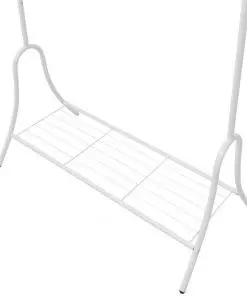 vidaXL Clothing Rack White Steel