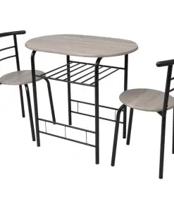 vidaXL Breakfast Bar Set MDF